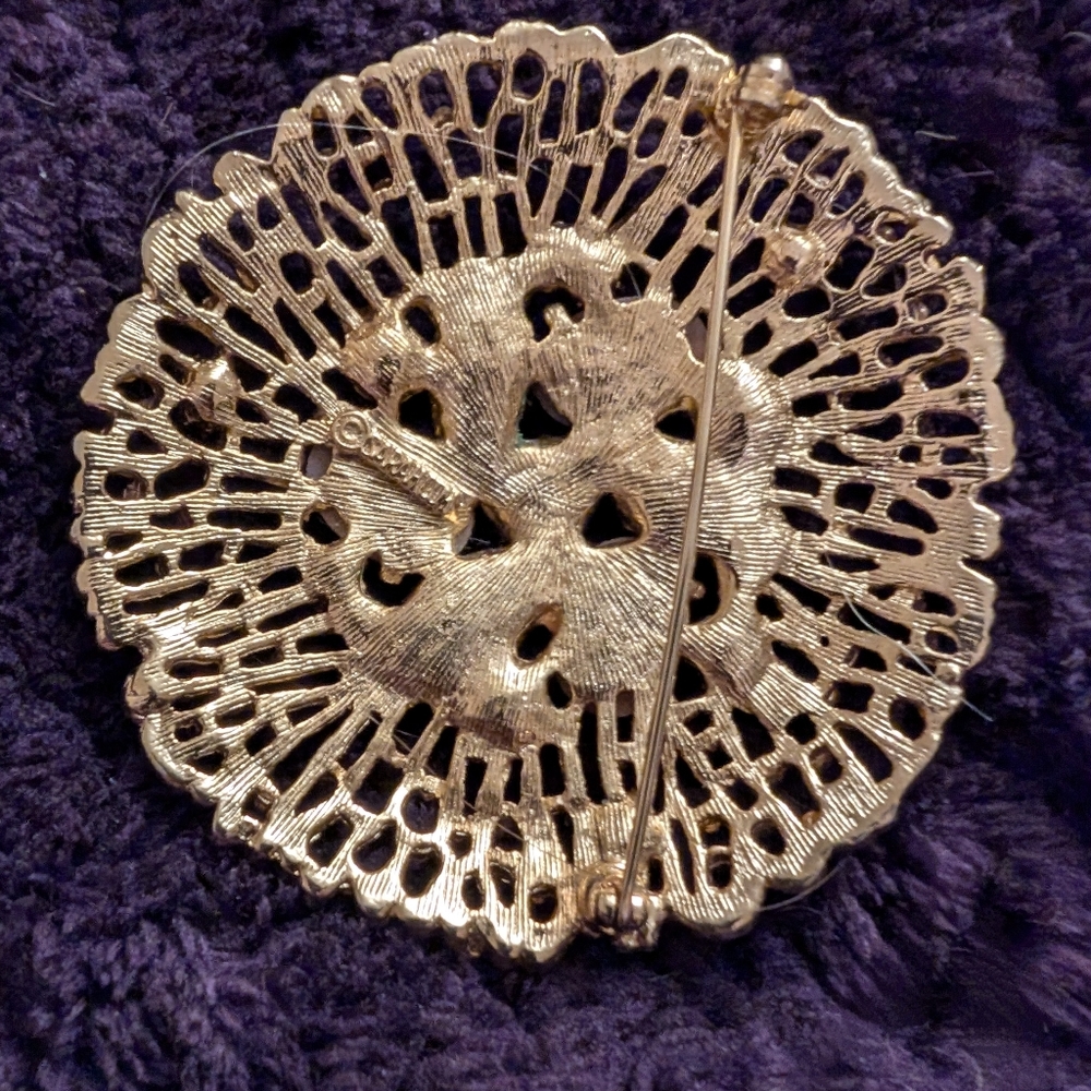 Sarah Coventry vintage Sand dollar broach S - Picture 4 of 7